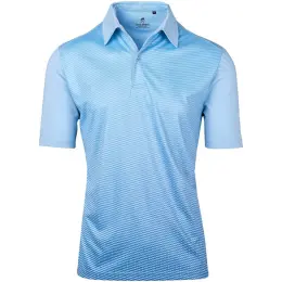 Mens Masters Golf Shirt Light Blue
